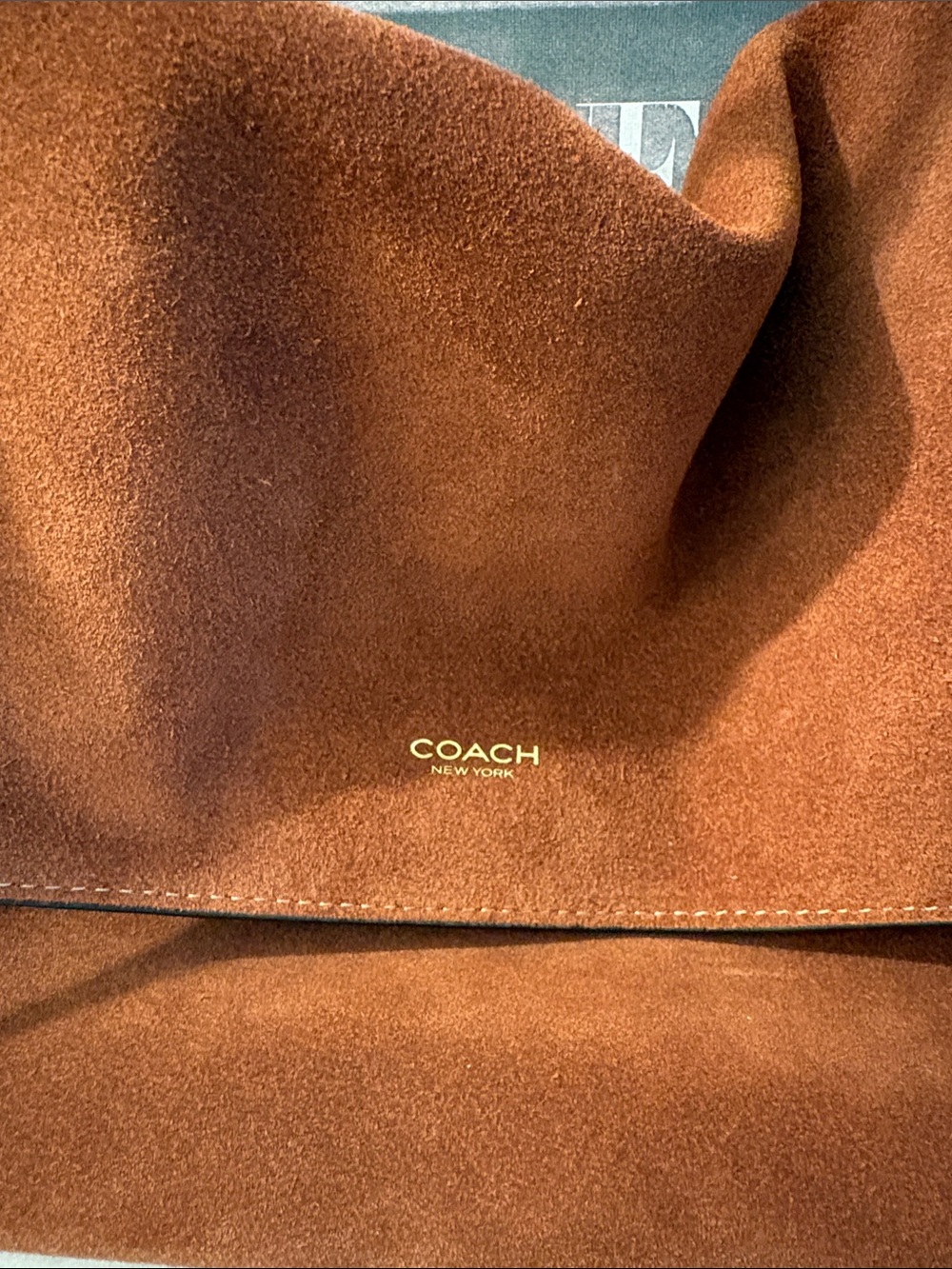 Coach Chelsea 36 suede in clay. Authentic - Picture 3 of 9